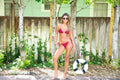 Burgundy Bronzed Bikini